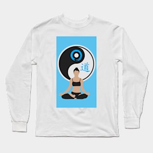 Yoga Lover Yoga Pose Ying Yang Long Sleeve T-Shirt